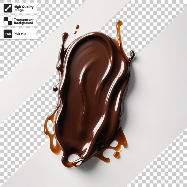 PSD a picture of a chocolate covered chocolate with a picture of a chocolate splash