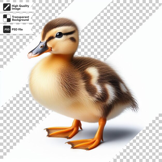 PSD a picture of a duck with the words  ducky  on it