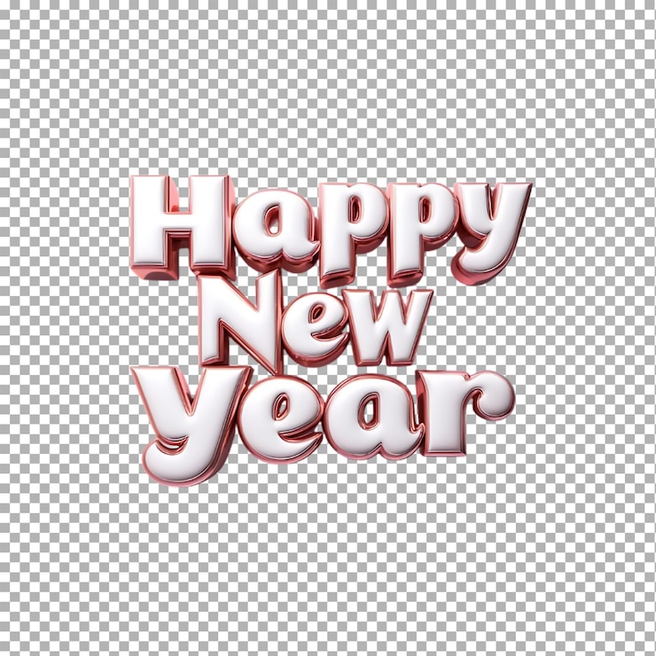 PSD a picture of a happy new year with a picture of a happy new year