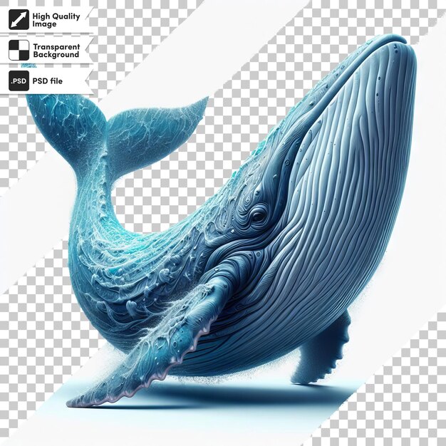 PSD a picture of a whale that has the word whale on it