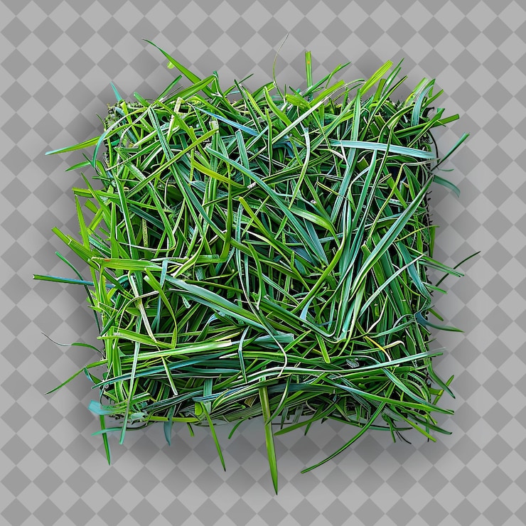 PSD a pile of grass that has the word quot on it