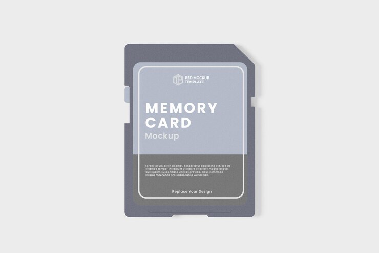 PSD a plastic cover that says memory card on it