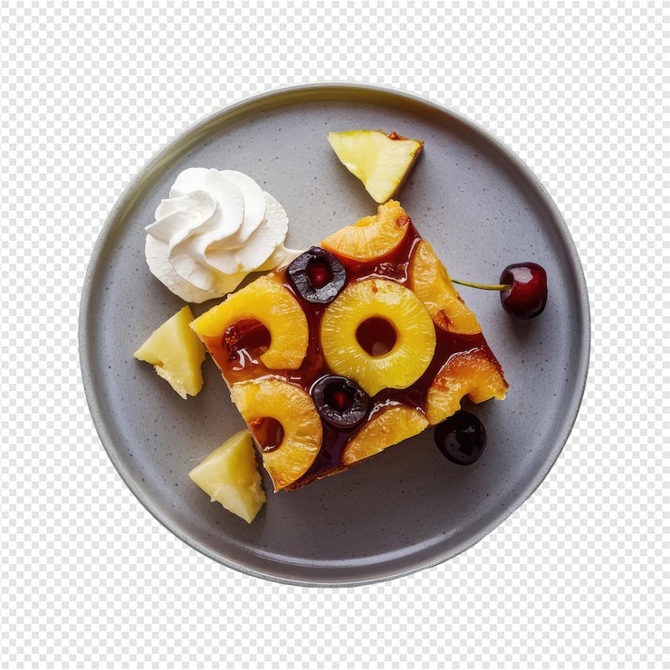 PSD a plate of food with a bunch of desserts on it