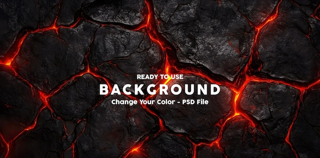 a poster for a background with a background of lava and color