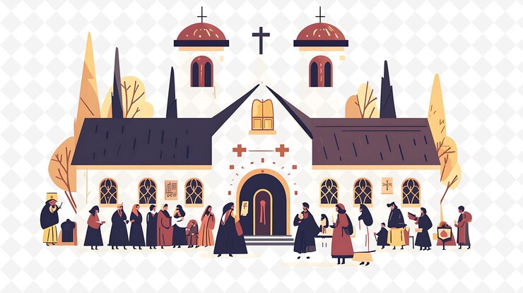 PSD a poster for a church called the church of the holy cross