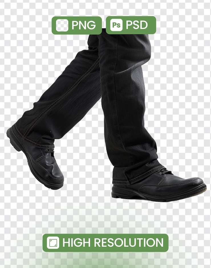 PSD a poster for a man with a black shoe and the words  collage  on it