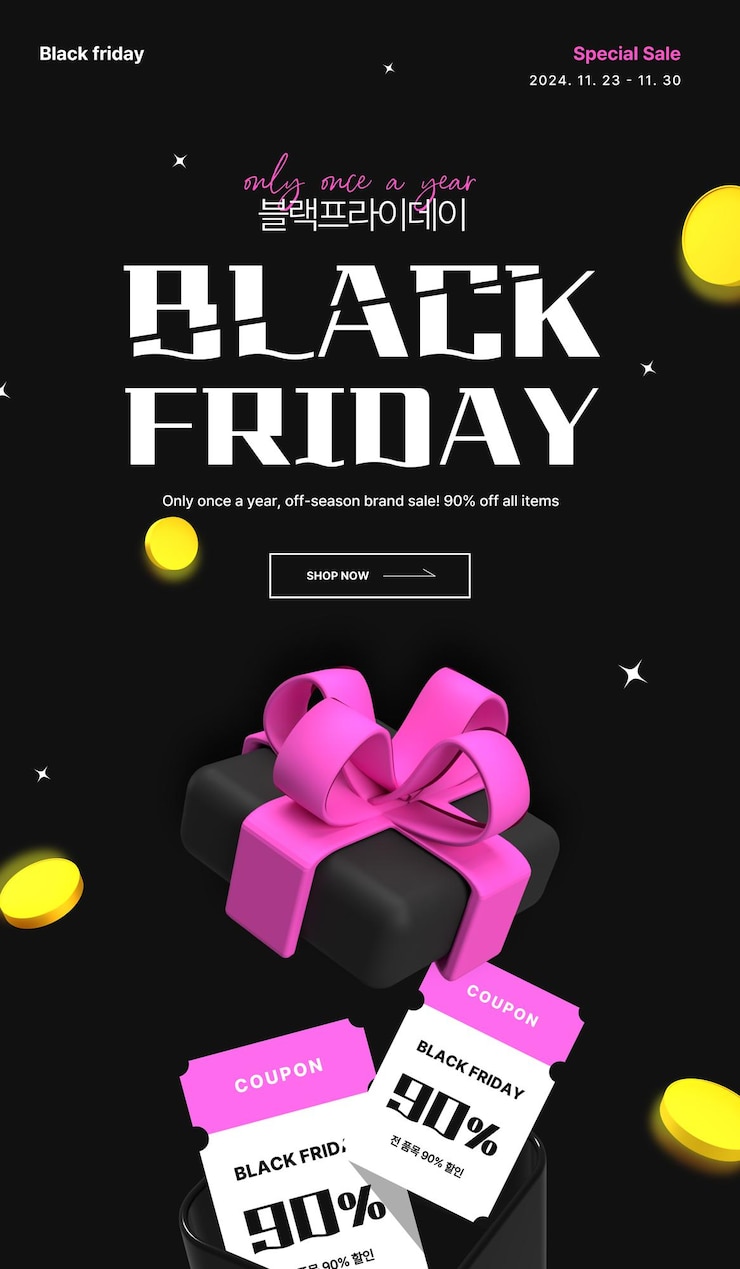 PSD a poster for black friday is displayed on a black background