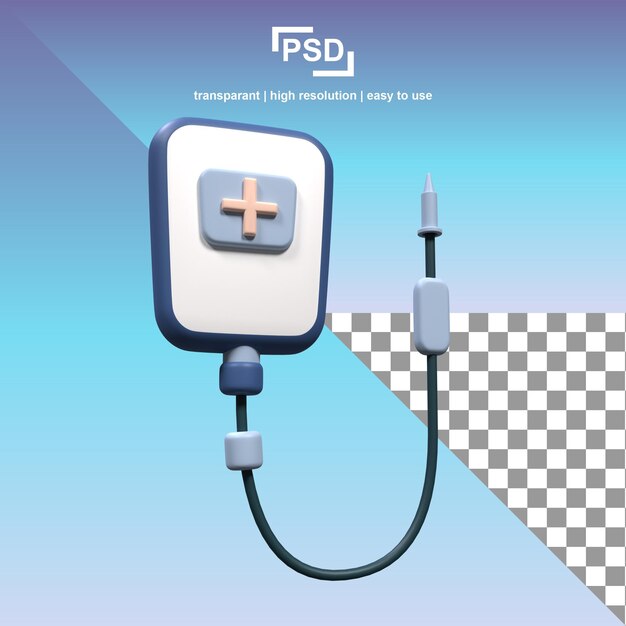 A poster for psdd showing a medical device with a plus on it.