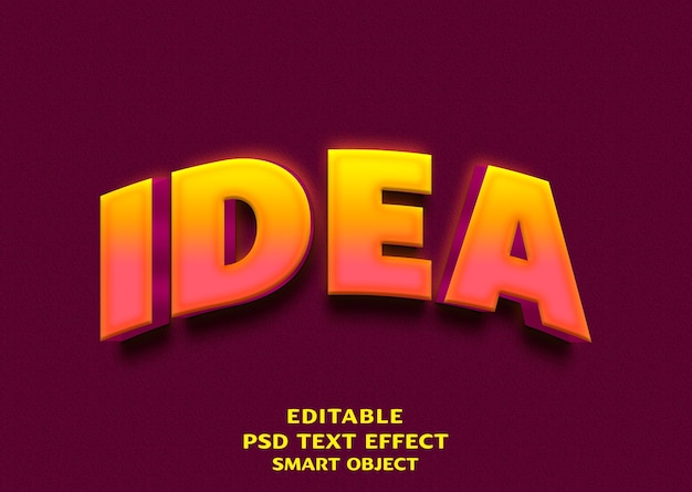 a poster for the title of the book called idea