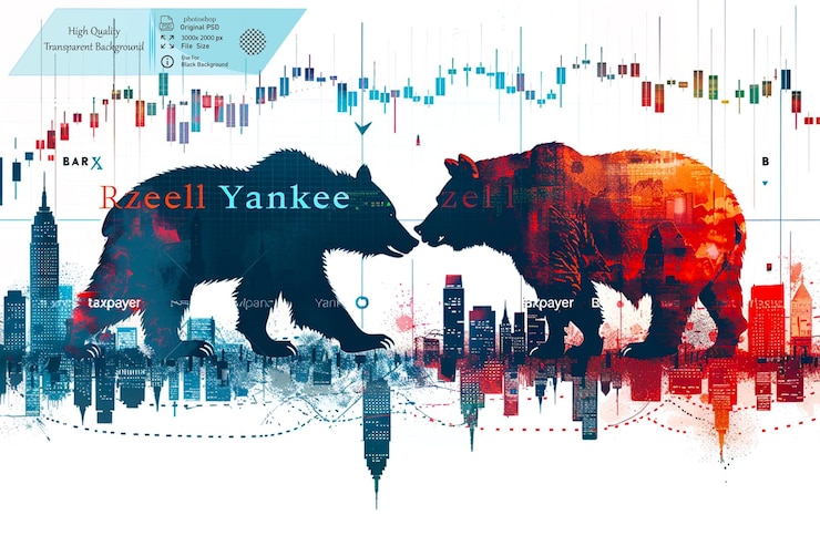 PSD a poster of a bear and the words  yankees  on it