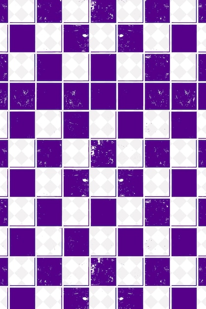 a purple and white checkered pattern with the snowflakes on the top
