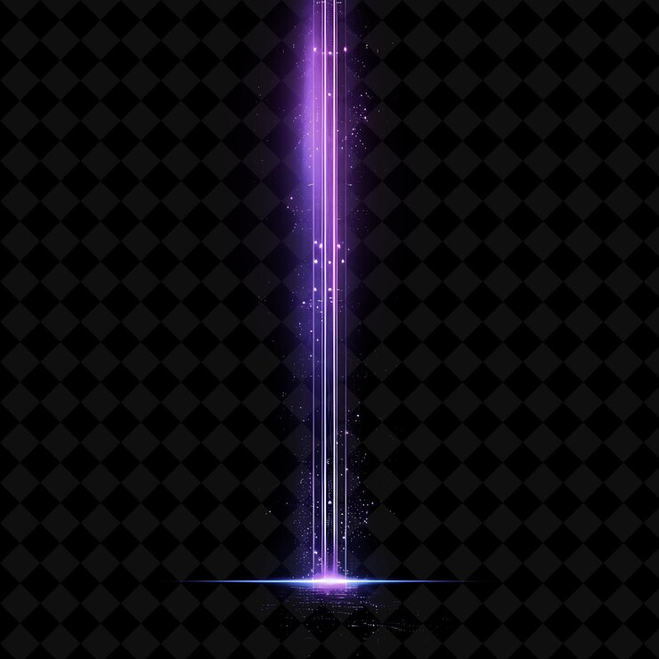 PSD a purple light on a black background with a purple line
