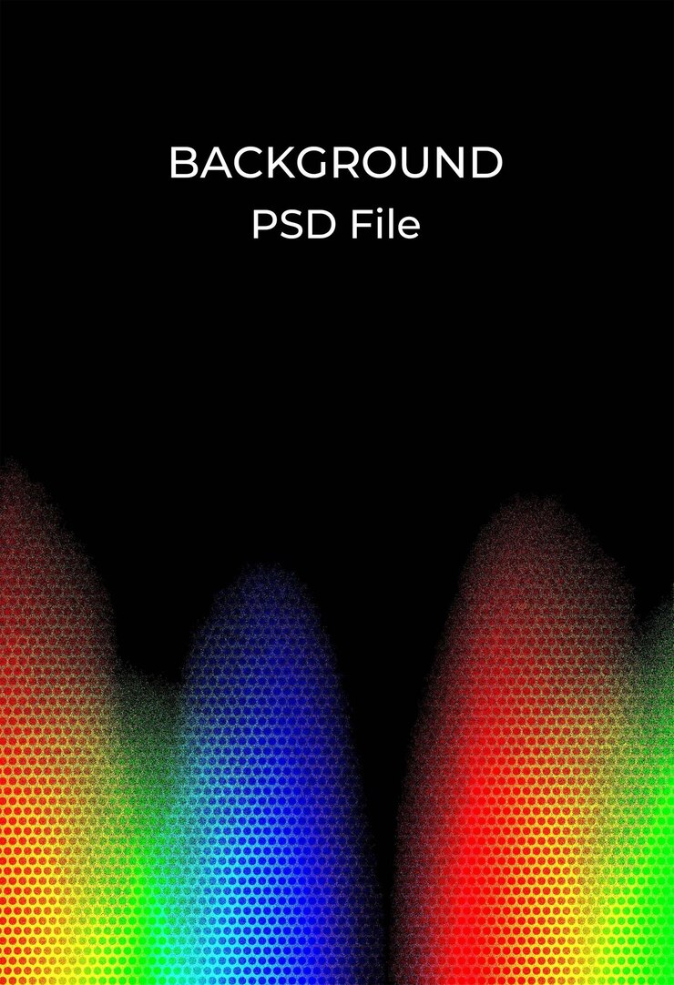 PSD a rainbow colored picture of a rainbow colored background