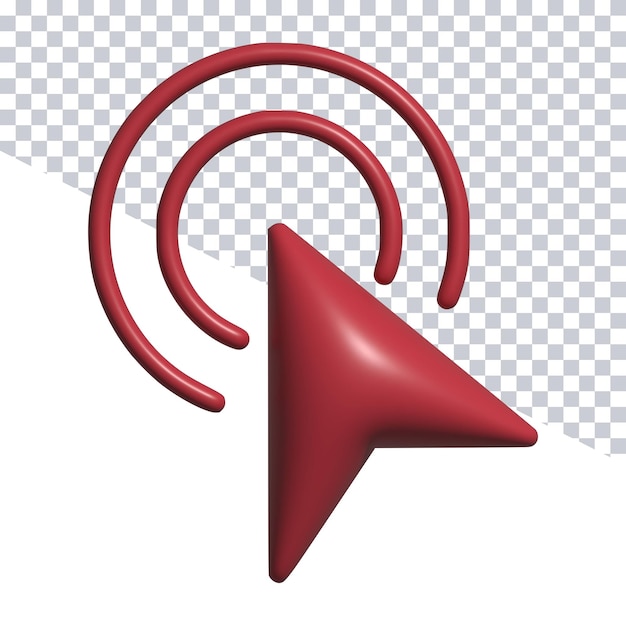 A red button with a large red circle on the left side.