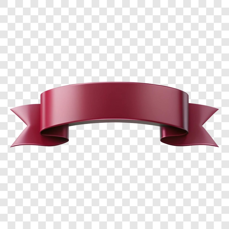 PSD a red ribbon with a red ribbon on a checkered background