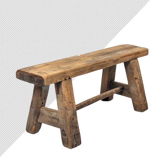 A Rustic Wooden Bench