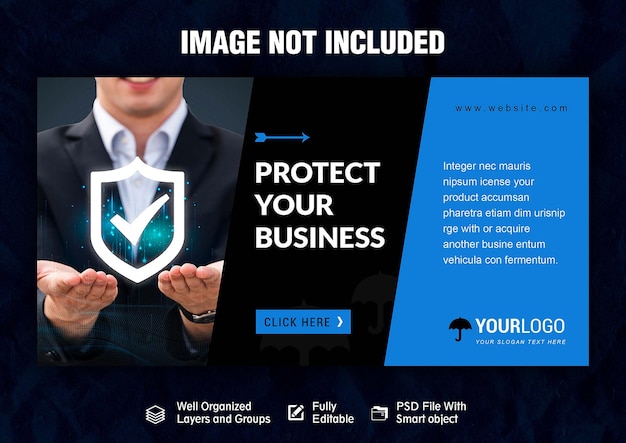 a screen that has a picture of a man holding a shield that says quot photo your business is on it qu