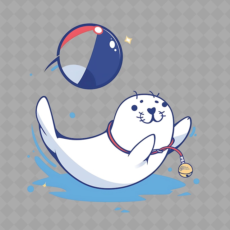 PSD a sea lion with a ring that says quot sea turtle quot