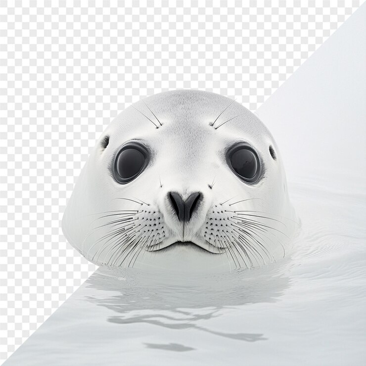 PSD a seal with a nose that says seal on it