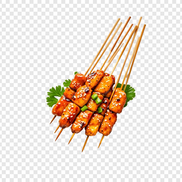 PSD a set of food on a white background