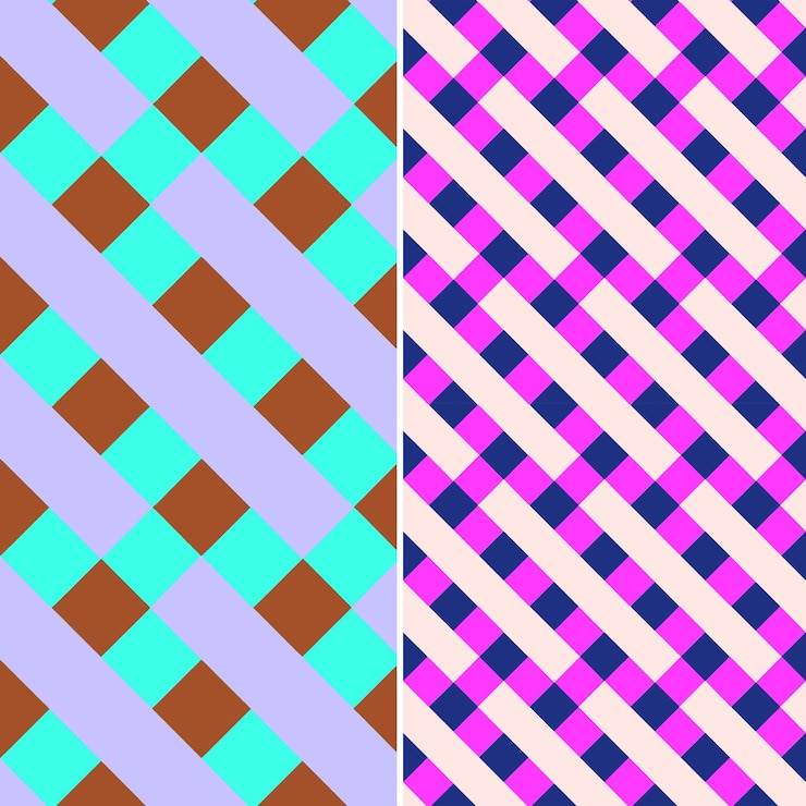 PSD a set of patterns for the purple pink and blue