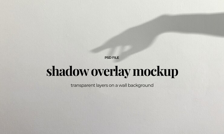 A shadow overlayed poster with a hand pointing at it