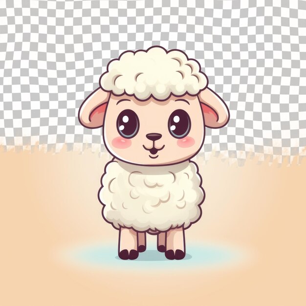 PSD a sheep with a sheep on the back and a blurry background