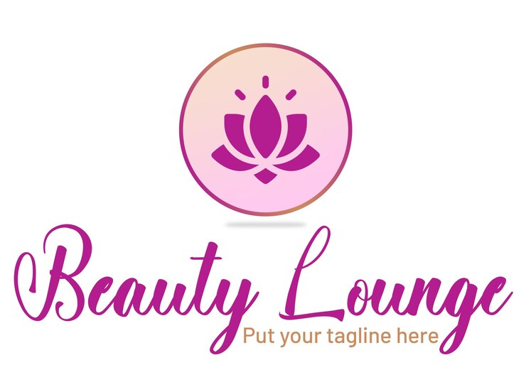 PSD a sign for beautys lounge has a logo for beauty and beauty
