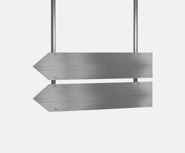 a sign hanging from a hook that says  arrow