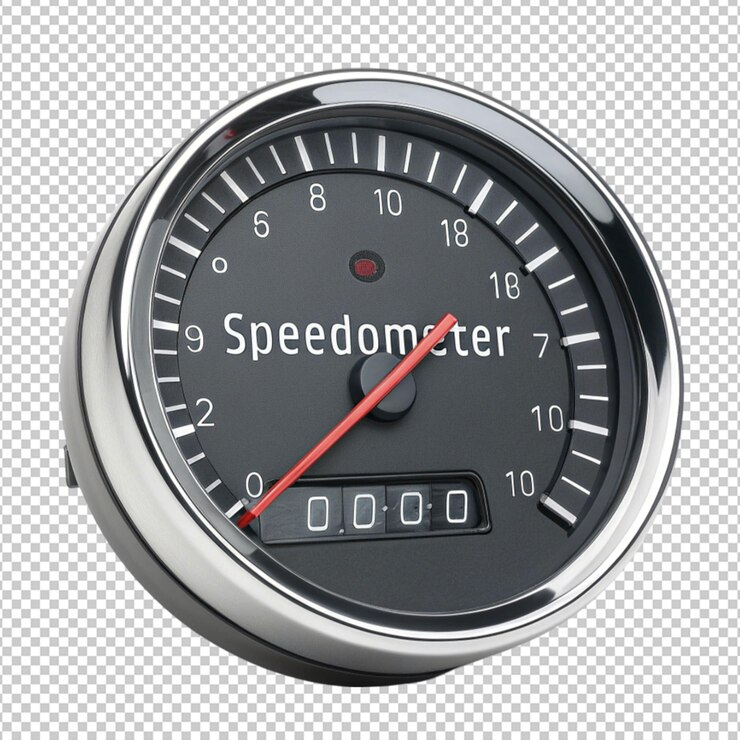 PSD a speed meter isolated high resolution png
