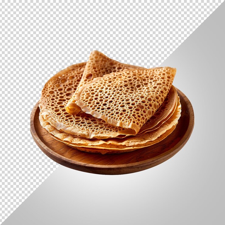 PSD a stack of pancakes with peanut butter on them