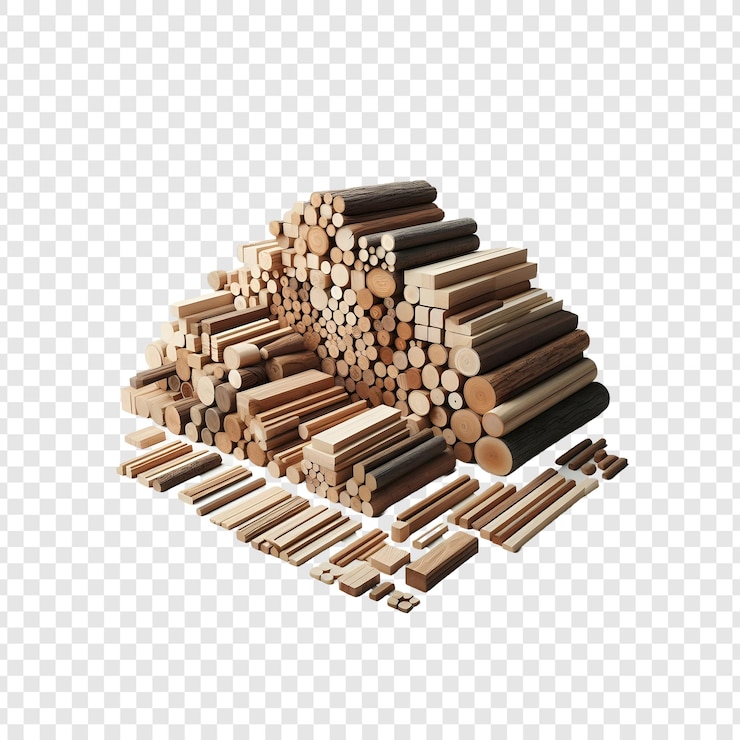 PSD a stack of wood with the words wood on it