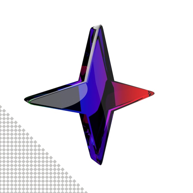 A star that is on a white background