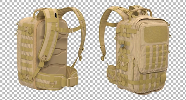 a tan tactical backpack with molle straps for easy attachment of gear suitable for outdoor and military use providing durability and extensive storage for all your essentials