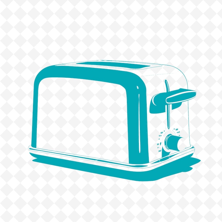 PSD a toaster that is on a white background
