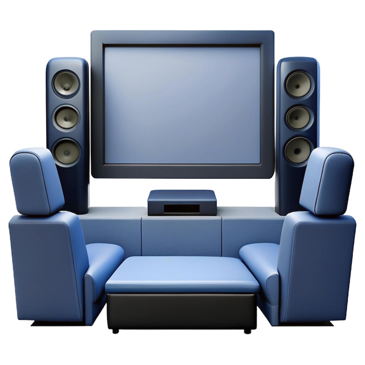 PSD a tv that has speakers on the top of it
