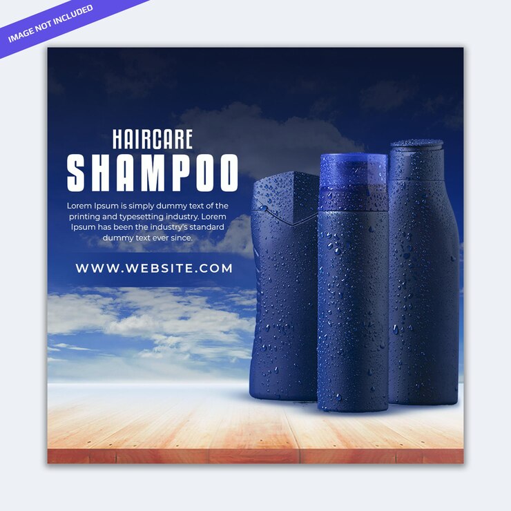 PSD a venda de produtos psd shampoo oferece modelos de design de postagens e cartazes na web