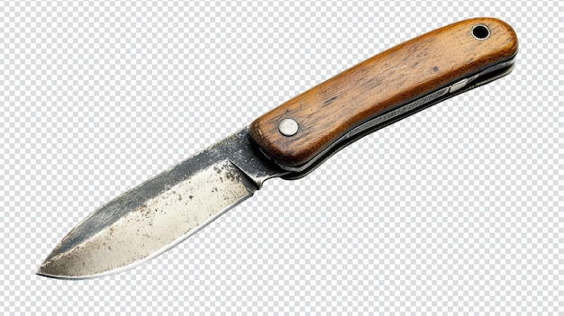 A Vintage Pocket Knife with Wooden Handle Perfect for Outdoor Enthusiasts Collectors and Craftsmen Ideal for Various Uses Such as Camping Hiking and Everyday Carry
