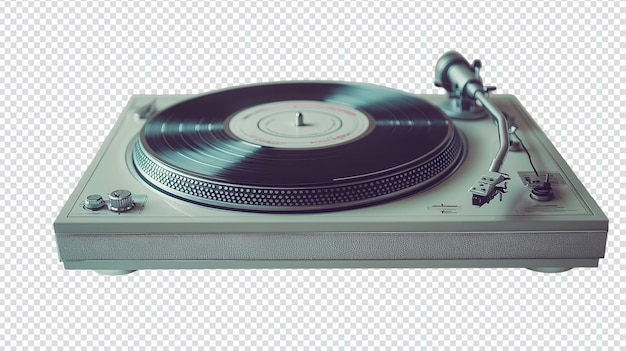 A Vintage Vinyl Turntable with a Spinning Record Ideal for Music Enthusiasts and Interior Decor Perfect for Creating a Nostalgic Atmosphere