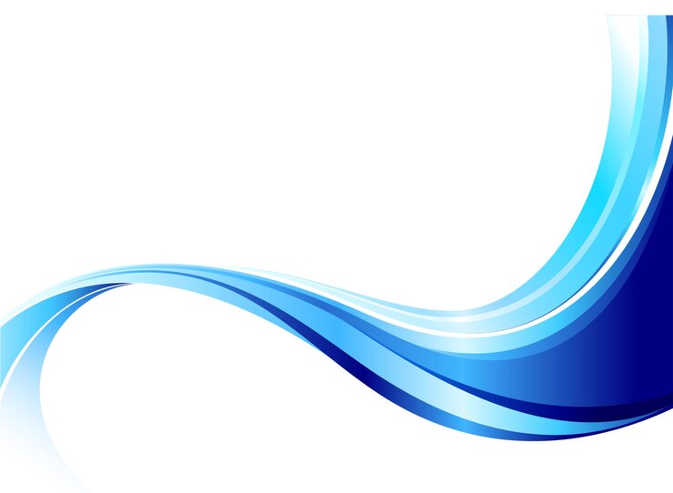 PSD a wave that is blue and white with a blue line