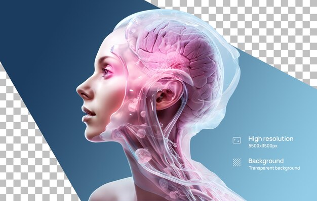 A_website_for_a_company_with_colors_healthcare_girl_brain_health