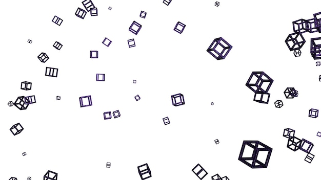 a white background with many squares like cubes and the text  x  on it
