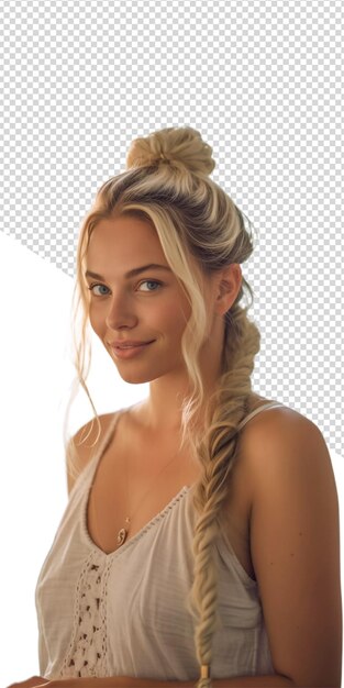 PSD a_wide_shot_of_a_gorgeous_young_blonde_hair_woman