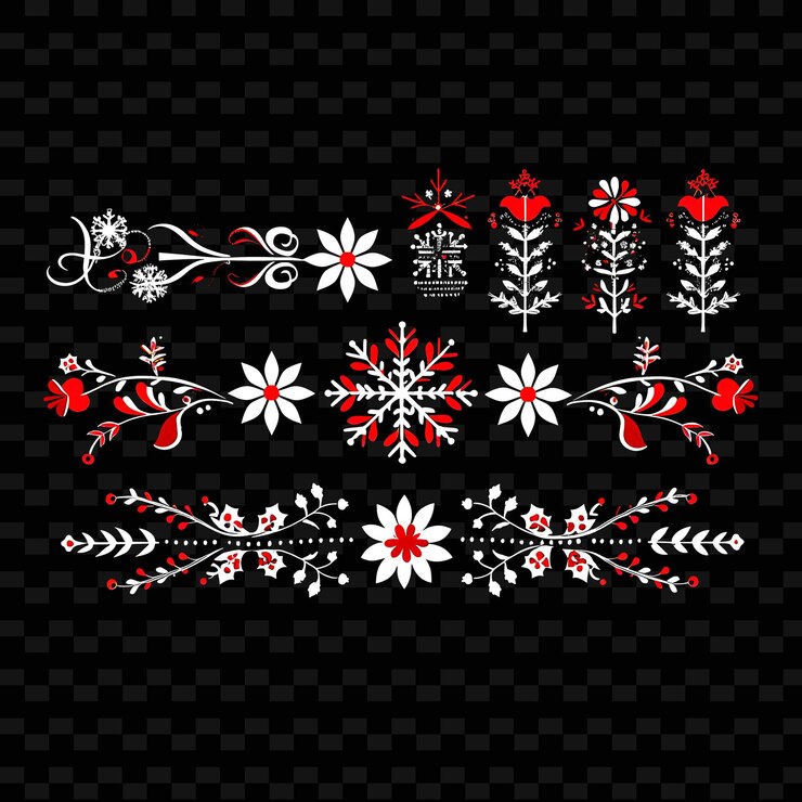 PSD a2 appliqu cucito a mano borderlines design con motivi festivi png collezioni di decorazioni natalizie carine