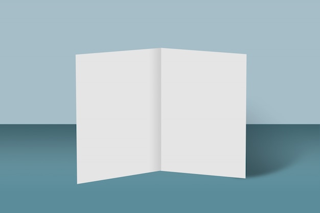 A4 Bifold Mockup Template