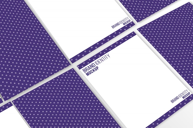 A4-Briefkopf-Mock-Up-Präsentation