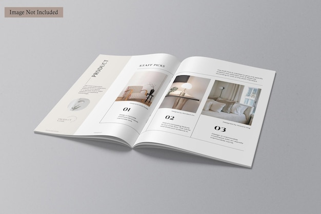 A4-Broschürenkatalog Mockup
