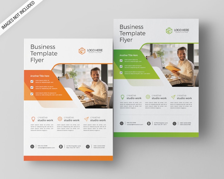 PSD a4 business flyer vorlage