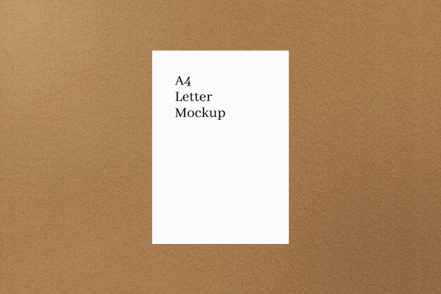 A4 carta Mockup modello di progettazione PSD