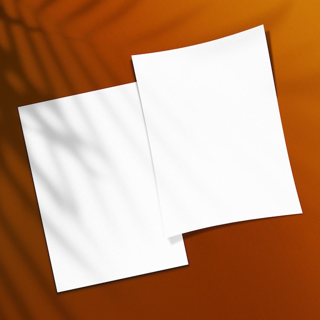 A4 doppelseitiges Prospekt-Mockup